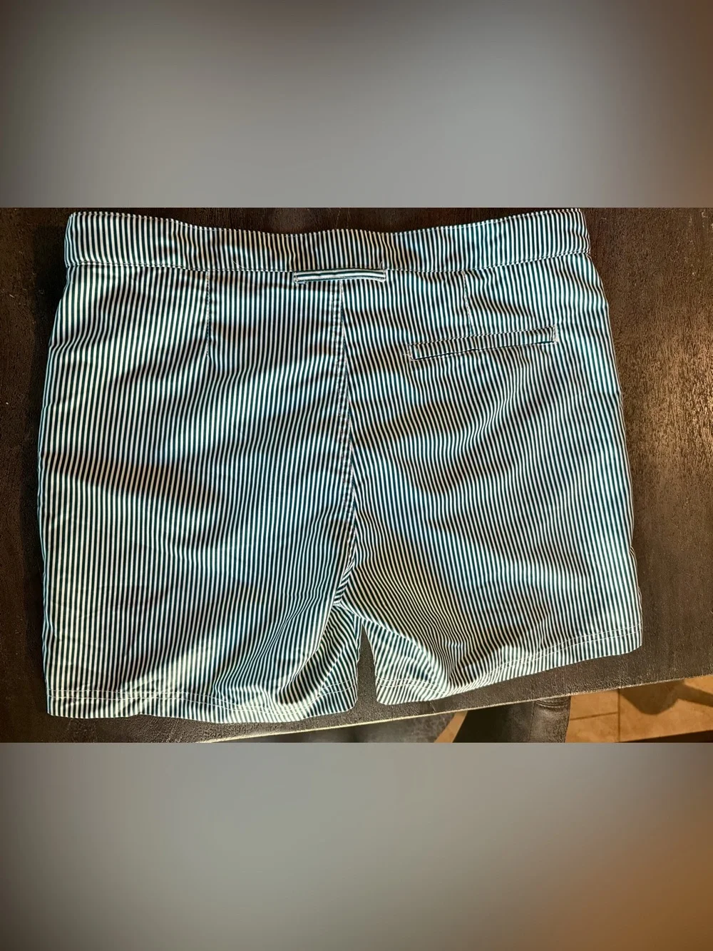 Blue Stripe Men’s Swim Trunks